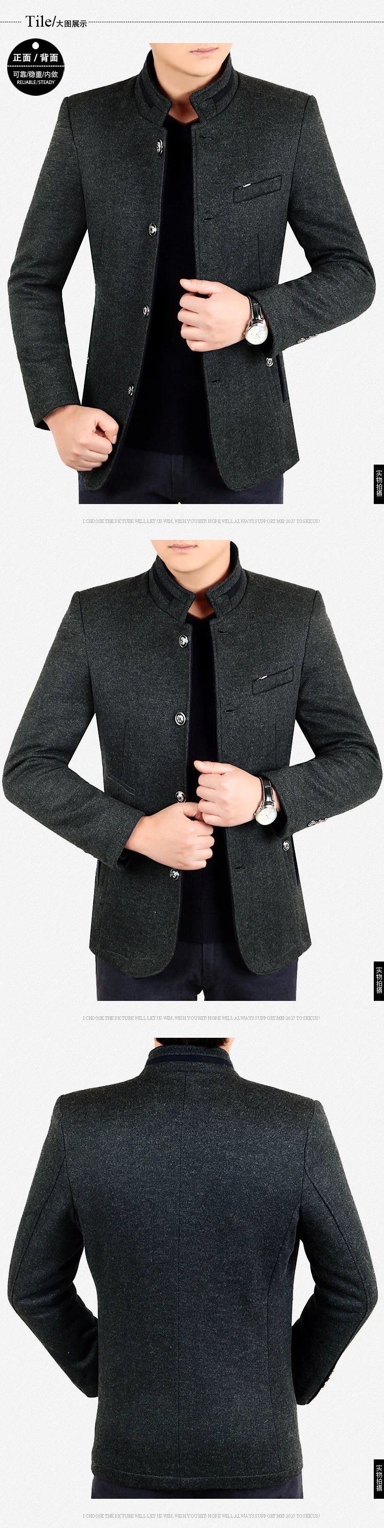 Autumn Winter Wool Coat Men Leisure Long Woolen Coats Men's Pure Color Business Casual Fashion Jackets Men Wool Overcoat Outwear Street King Limited