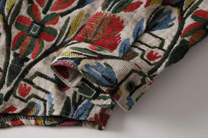 Streetwear Gonthwid Southwestern Aztec Tribal Indian Button Shirts Streetwear Hip Gonthwid Southwestern Aztec Tribal Indian Button Shirts Streetwear Hip Hop Casual Flowers Patterned Long Sleeve Shirt Coats Tops Fashion Sweater Jacket With Graphic Design For Men