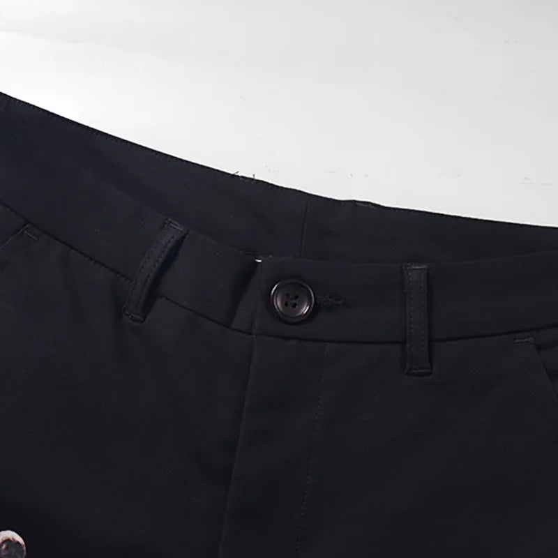 High New 2023 luxury Novelty Men Comfortable Roaring hound Dog Classic Striped Skateboard Street Cotton Casual Shorts #N258 Street King Limited