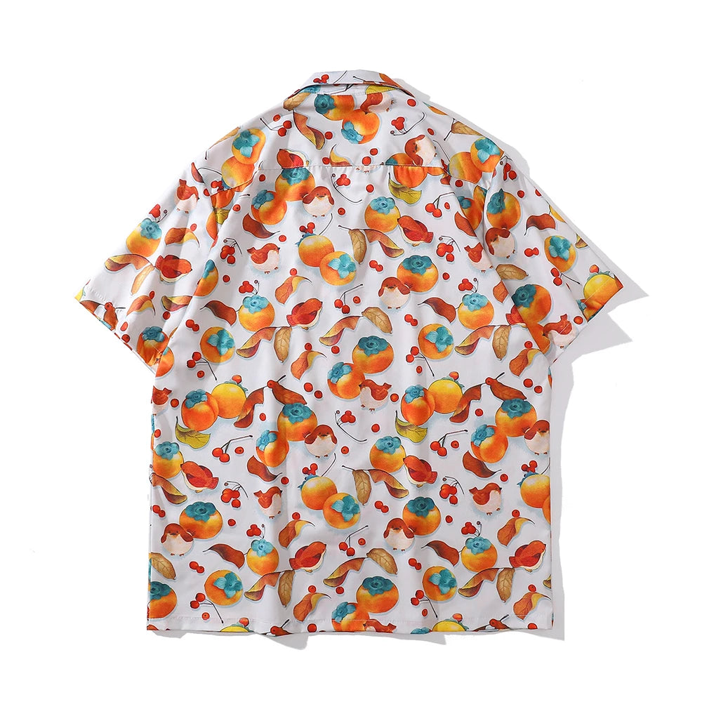 Dark Icon Full Printed Men's Shirt Short Sleeve 2022 Summer Thin Material Polo Shirt Street King Limited