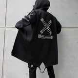 "Cross" Windbreaker Streetwear Hooded Jacket Daulet Apparel