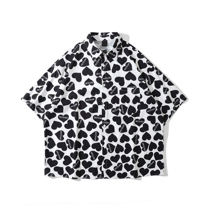 "Fallen Heart" Unisex Men Women Streetwear Graphic Shirt Daulet Apparel