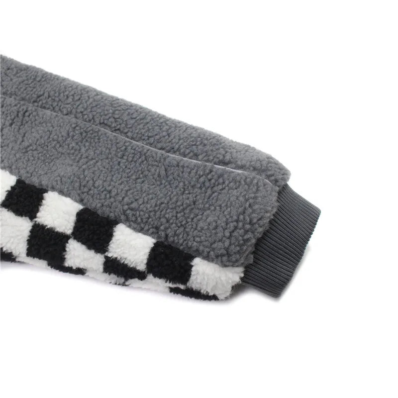 men hip hop harajuku letter embroidery fleece jackets and coats new outerwears winter warm thick streetwear bomber jacket parkas unique default style 5039