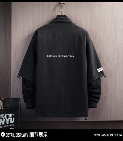 mens hoodies men 2024 spring patchwork sweatshirt japanese streetwear harajuku hip hop oversized black red hoodie men unique default style 5772