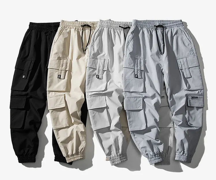 streetwear mens hip hop jogging pants casual men trousers big size loose sweatpants male 2023 new multi pocket harem pants 5xl unique joggers style 2697