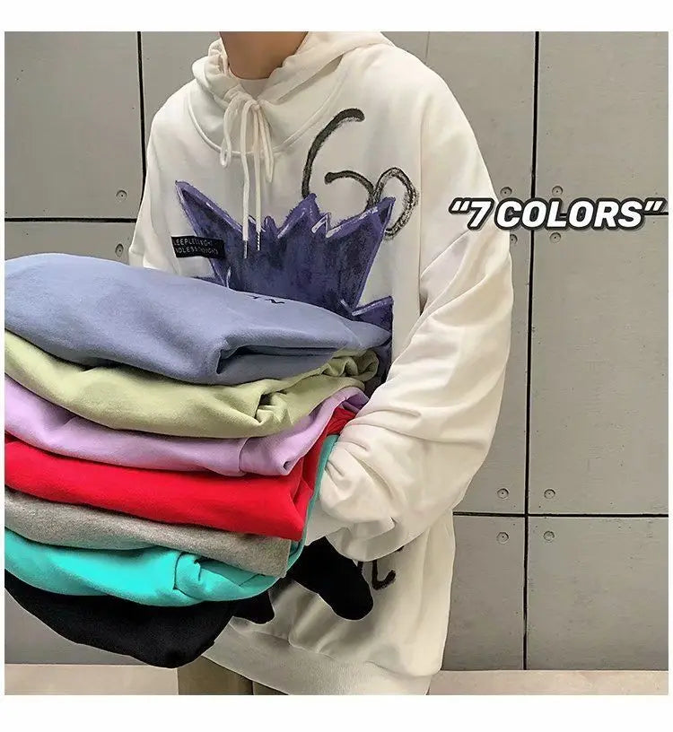 Autumn winter sweatshirts women hoodies Hong Kong style ins trend hip hop tops loose casual long sleeve pullover female clothes Street King Limited