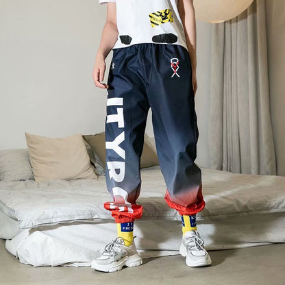 "Rainbow Effect" Unisex Men Women Streetwear Graphic Pants Daulet Apparel