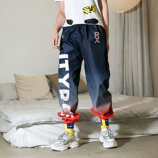 "Rainbow Effect" Unisex Men Women Streetwear Graphic Pants Daulet Apparel