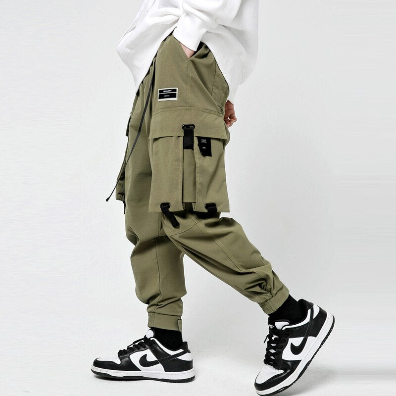 "In Peace" Unisex Men Women Streetwear Cargo Jogger Pants Daulet Apparel