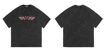 Rainbowtouches Graphic T Shirt Summer 2022 Vintage Unisex High Street Oversize Anime Street Fashion Hip Hop Acid Wash T Shirts Street King Limited