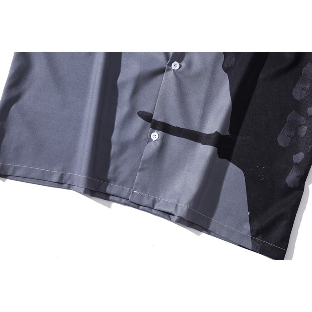 "Ghost Mode" Unisex Men Women Streetwear Graphic Shirt Daulet Apparel