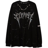 "Strange" Unisex Men Women Streetwear Graphic Sweatshirt Daulet Apparel