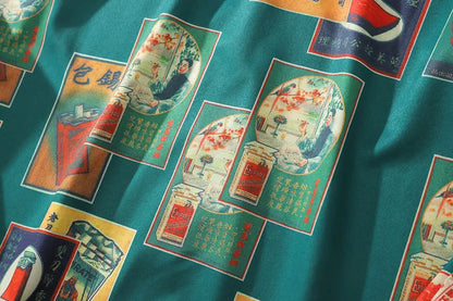 Streetwear Gonthwid Hawaiian Beach Shirts Harajuku Vintage Poster Print Long Slee Gonthwid Hawaiian Beach Shirts Harajuku Vintage Poster Print Long Sleeve Aloha Party Holiday Shirt Mens Casual Button Down Tops Fashion Sweater Jacket With Graphic Design For Men