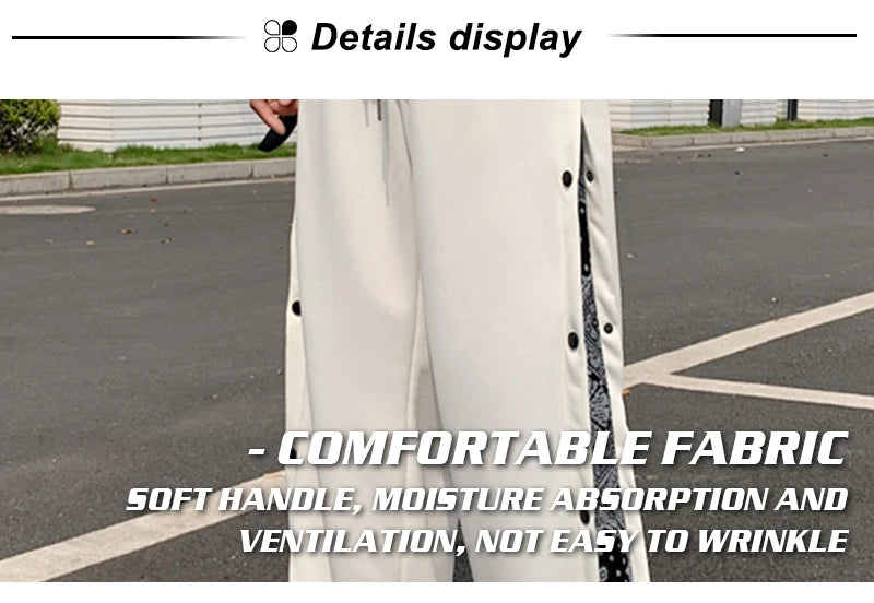 Rainbowtouches Fashion Classic Brand Mens Casual Pants Bandana Pattern Trousers Loose Outdoor Sporst Style Boy Tie Feet Overalls Street King Limited