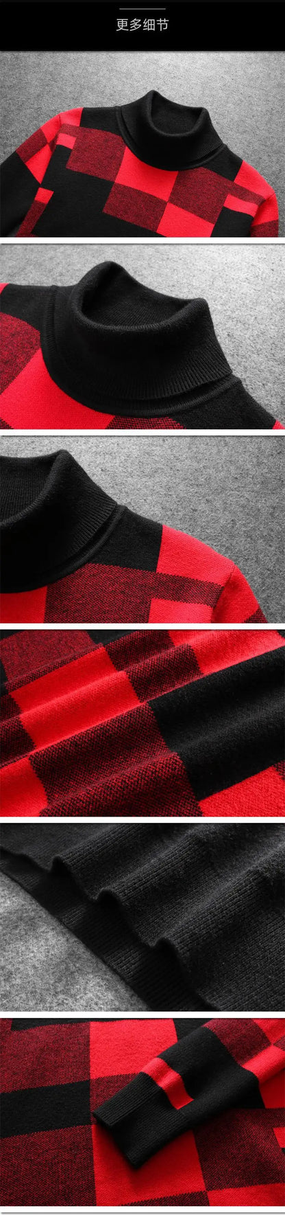 New 2021 Men Luxury Winter gentleman color block Plaid Knit Casual Sweaters pullover Asian Size High quality Drake #010 Street King Limited