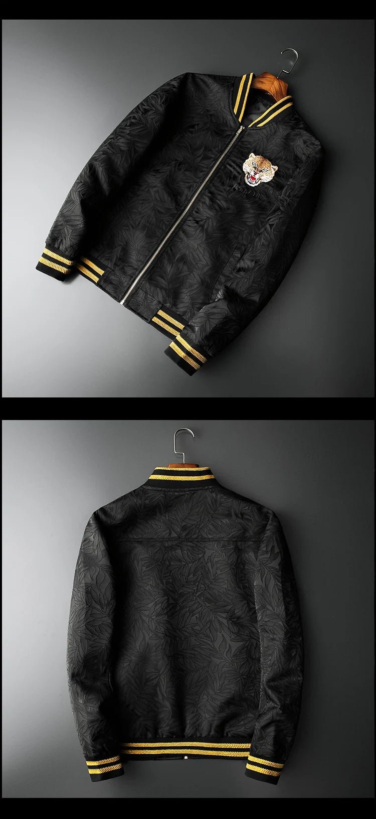 new men luxury rib sleeve embroidered flowers leopard striped couple baseball coats jackets abstract digital coat motor n244 unique default style 1694