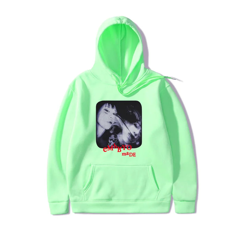 2021 Illusion Girl Letter Print Harajuku Hoodie Sweatshirt Hip Hop Streetwear Hoodie Cotton Autumn Winter Fleece Pullover 3XL Street King Limited