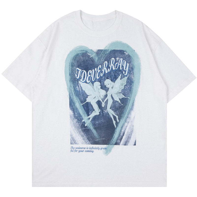 "Fairy" Men Women Streetwear Unisex Graphic T-Shirt Daulet Apparel