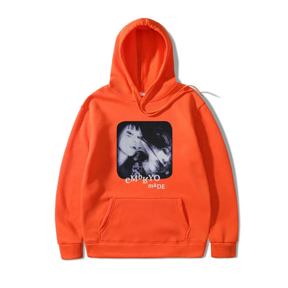 2021 Illusion Girl Letter Print Harajuku Hoodie Sweatshirt Hip Hop Streetwear Hoodie Cotton Autumn Winter Fleece Pullover 3XL Street King Limited