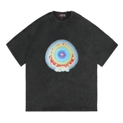 Rainbowtouches 2022 New Half-Sleeve T-Shirt Unisex High Street Colour Printing Loose Casual T-shirts Punk Hip Hop Fashion Tops Street King Limited