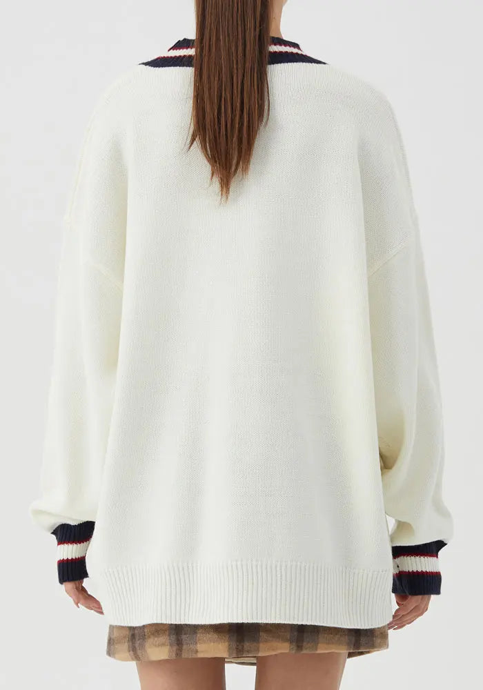 GONTHWID Bear Patchwork Striped Knitted Jumpers Sweaters Streetwear Hip Hop Harajuku Casual Pullover knitwear Mens Fashion Tops Street King Limited
