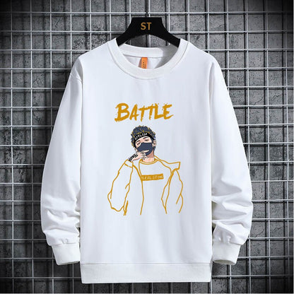 "Battle" Unisex Men Women Streetwear Graphic Hoodie Daulet Apparel