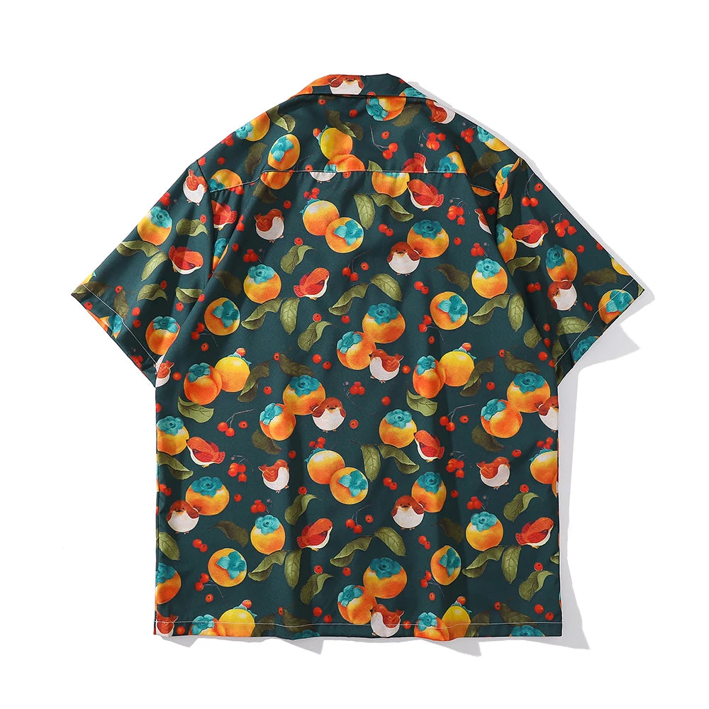 Dark Icon Full Printed Men's Shirt Short Sleeve 2022 Summer Thin Material Polo Shirt Street King Limited