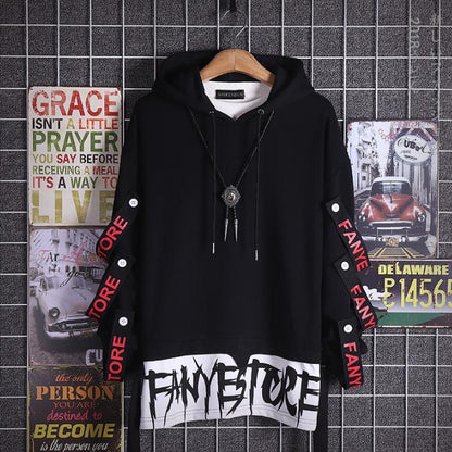 Cool Japanese Funny Printed Fleece Hoodies Boys Winter Japan Hip Hop Casual Sweatshirts Streetwear Males Spring High Street Tops Daulet Apparel