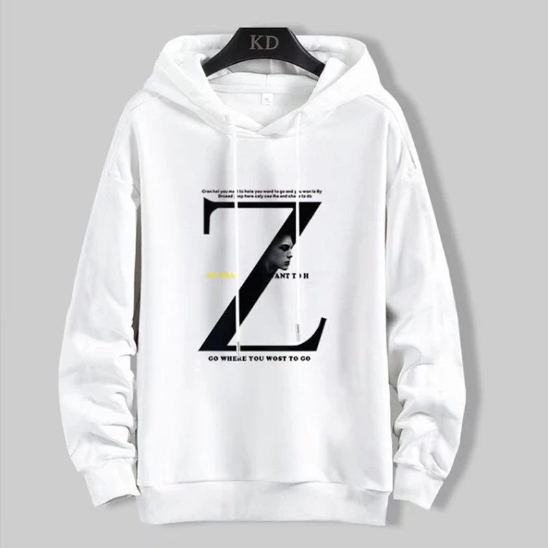 Spring Autumn Men's Hoodies Japan Fashion Harajuku Letter Print Hoodies Sweatshirts Men Streetwear Trend Men Clothing Hoodie Men Street King Limited