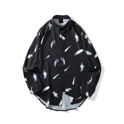 "Falling Feathers" Unisex Men Women Streetwear Graphic Shirt Daulet Apparel