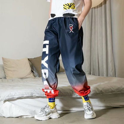 "Rainbow Effect" Unisex Men Women Streetwear Graphic Pants Daulet Apparel