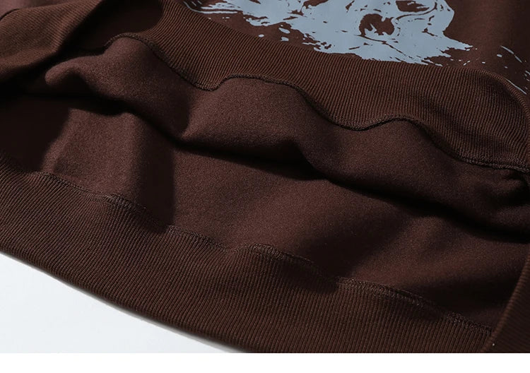 Streetwear Sweatshirt Hip Hop Hoodie Butterfly Print Hooded Pullover 2023 Men Winter Harajuku Cotton Fleece Hoodie Sweatshirt Street King Limited