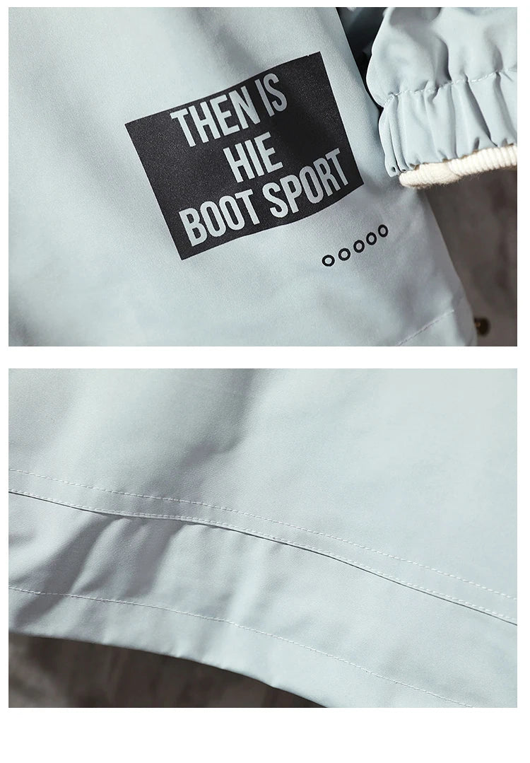 Wetailor Men's Jacket hoodie Fashion Casual Streetwear Hoodie Jacket Men Waterproof Clothes Mens Windbreaker Coat Male Outwear Street King Limited