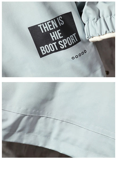 Wetailor Men's Jacket hoodie Fashion Casual Streetwear Hoodie Jacket Men Waterproof Clothes Mens Windbreaker Coat Male Outwear Street King Limited