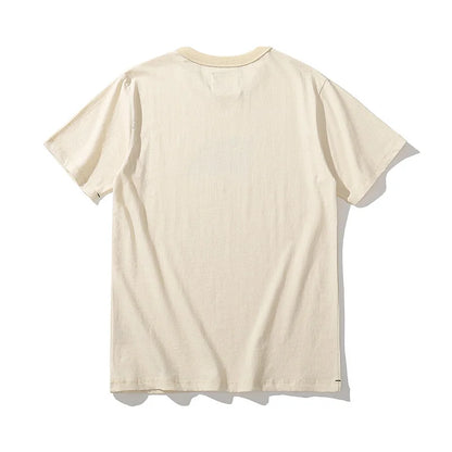 Summer New 100% Cotton Double Happy Chinese Printed Cultural T Shirt Men Vintage Causal O-neck Basic T-shirt Male Classical Tops Street King Limited