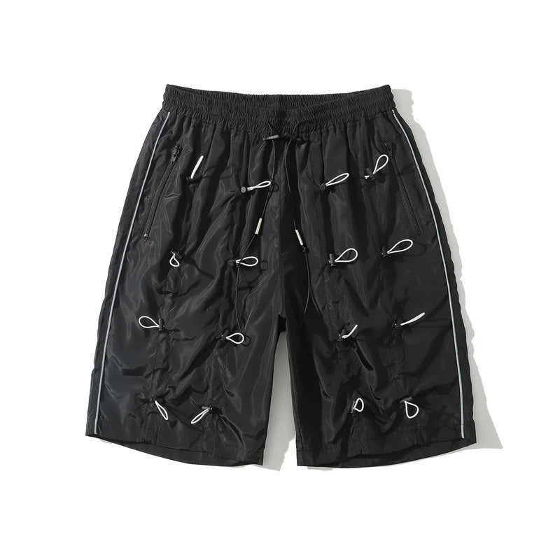 rainbowtouches brand mens male new celebrity slapstring high street shorts athletic comfortable outdoor sports elastic half pant unique shorts style 595