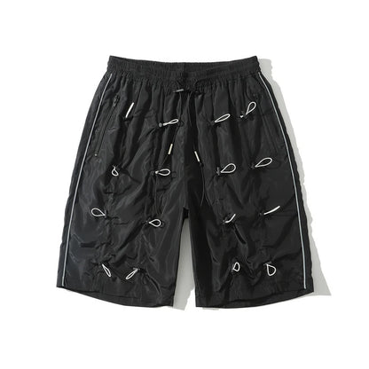 rainbowtouches brand mens male new celebrity slapstring high street shorts athletic comfortable outdoor sports elastic half pant unique shorts style 595