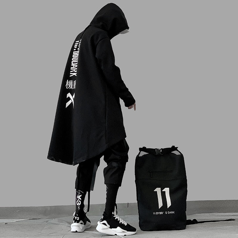 "Ghost Mode" Unisex Men Women Streetwear Trench Hoodie Daulet Apparel