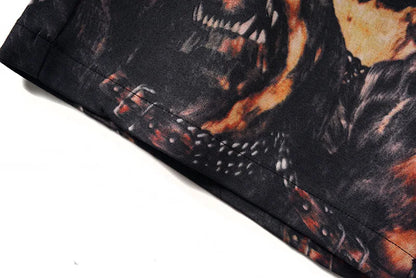 High New 2023 luxury Novelty Men Comfortable Roaring hound Dog Classic Striped Skateboard Street Cotton Casual Shorts #N258 Street King Limited
