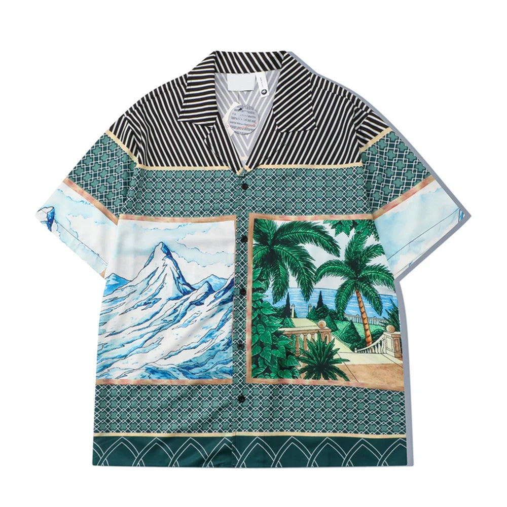 Streetwear Dark Icon Summer Holiday Beach Mens Set Hawaiian Shirts And Shorts | S Dark Icon Summer Holiday Beach Mens Set Hawaiian Shirts And Shorts Fashion Sweater Jacket With Graphic Design For Men