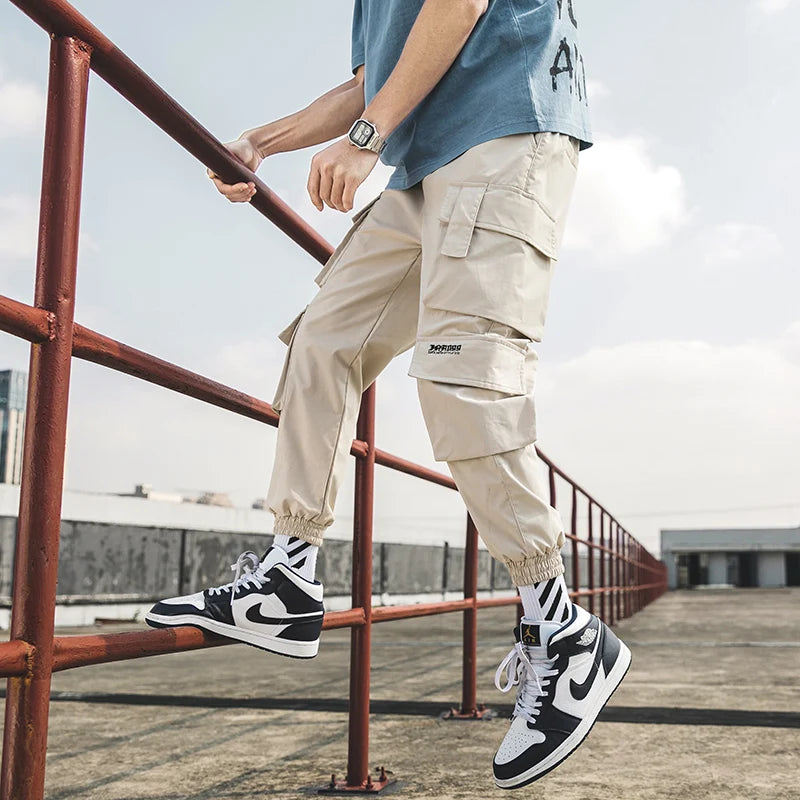 streetwear mens hip hop jogging pants casual men trousers big size loose sweatpants male 2023 new multi pocket harem pants 5xl relaxed fit joggers