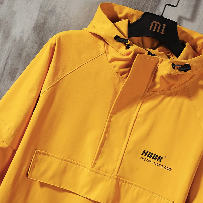 2023 men streetwear jackets and coats hip hop harajuku mens windbreaker overcoat mens clothing clean everyday pants