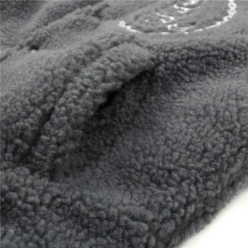 men hip hop harajuku letter embroidery fleece jackets and coats new outerwears winter warm thick streetwear bomber jacket parkas unique default style 5037