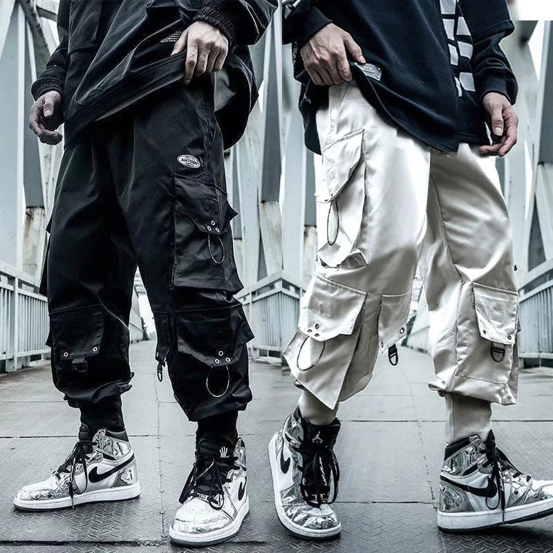 arens cargo pants men joggers hip hop techwear pants hippie cargo trousers for men streetwear plus size pockets oversize a18 unique joggers style 4058