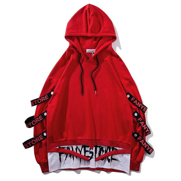 "Red Flag" Unisex Men Women Graphic Streetwear Hoodie Daulet Apparel