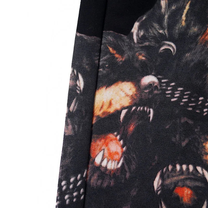 High New 2023 luxury Novelty Men Comfortable Roaring hound Dog Classic Striped Skateboard Street Cotton Casual Shorts #N258 Street King Limited