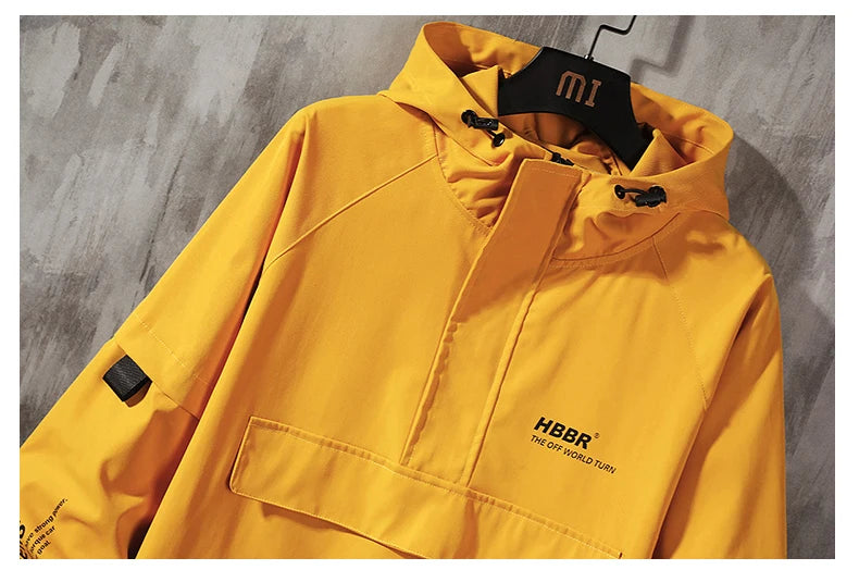 2023 men streetwear jackets and coats hip hop harajuku mens windbreaker overcoat mens clothing unique default style 652