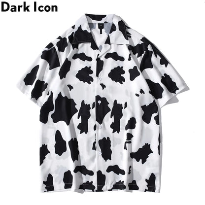 Dark Icon Printed Light Weight Hawaiian Shirt Men Summer Beach Holiday Men's Shirts Street Shirts Man Male Top Street King Limited