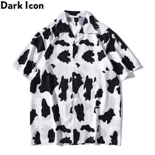 Dark Icon Printed Light Weight Hawaiian Shirt Men Summer Beach Holiday Men's Shirts Street Shirts Man Male Top Street King Limited