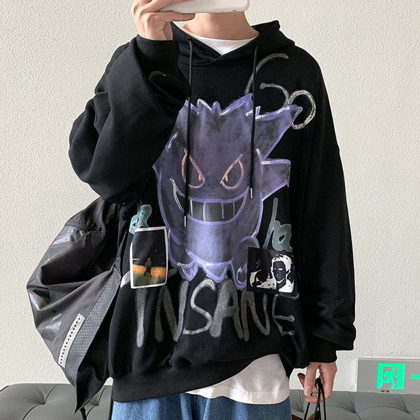 "Purple Ghost" Unisex Men Women Streetwear Graphic Hoodie Daulet Apparel